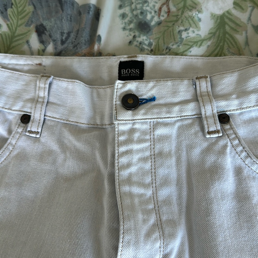 Selling men jeans color silver size 34W 32L